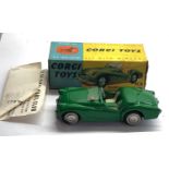 Boxed Corgi 301 Triumph T.R.2 sports car in good condition please see images for condition