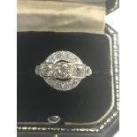 Fine diamond cluster ring central please see images for details