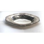 Hallmarked silver sweet dish measures approx 15cm by 9.3cm weight 47g please see images for details