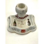 Antique Match holder Striker Advertising Schweppes dry ginger good condition age related wear