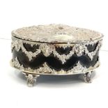 Fine Tortoiseshell and silver jewellery box