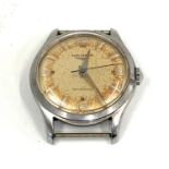 Vintage gents Longines wristwatch the watch winds and ticks but no warranty given no strap