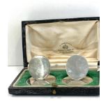 pair of boxed silver menu holders london silver hallmarks