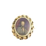 Large victorian swivel brooch