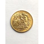 1913 George V half sovereign please see image for grade