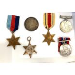 Selection of WW2 medals British forces in Egypt medal