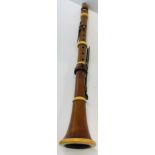 19th Century boxed wood clarinet named J.Pronse London Hannaly street