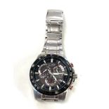 Citizen eco -drive perpetual chronograph gents wristwatch watch is ticking but no warranty given