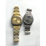 2 vintage Seiko automatic gents wristwatches non working