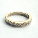 18ct gold & diamond ring weight 3.2g size J