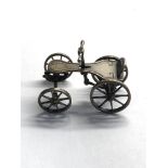 Vintage Dutch silver miniature carriage dutch silver hallmarks please see images for details