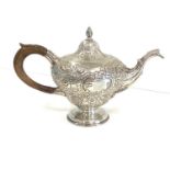 Early Georgian Scottish silver teapot 594g