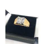 18ct gold diamond ring central diamond measure approx 6.5mm weight of ring 11.6g