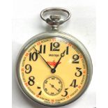 Russian Molnija railway pocket watch good working order but no warranty given