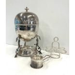 Antique Victorian silver plated egg warmer coddler in good condition
