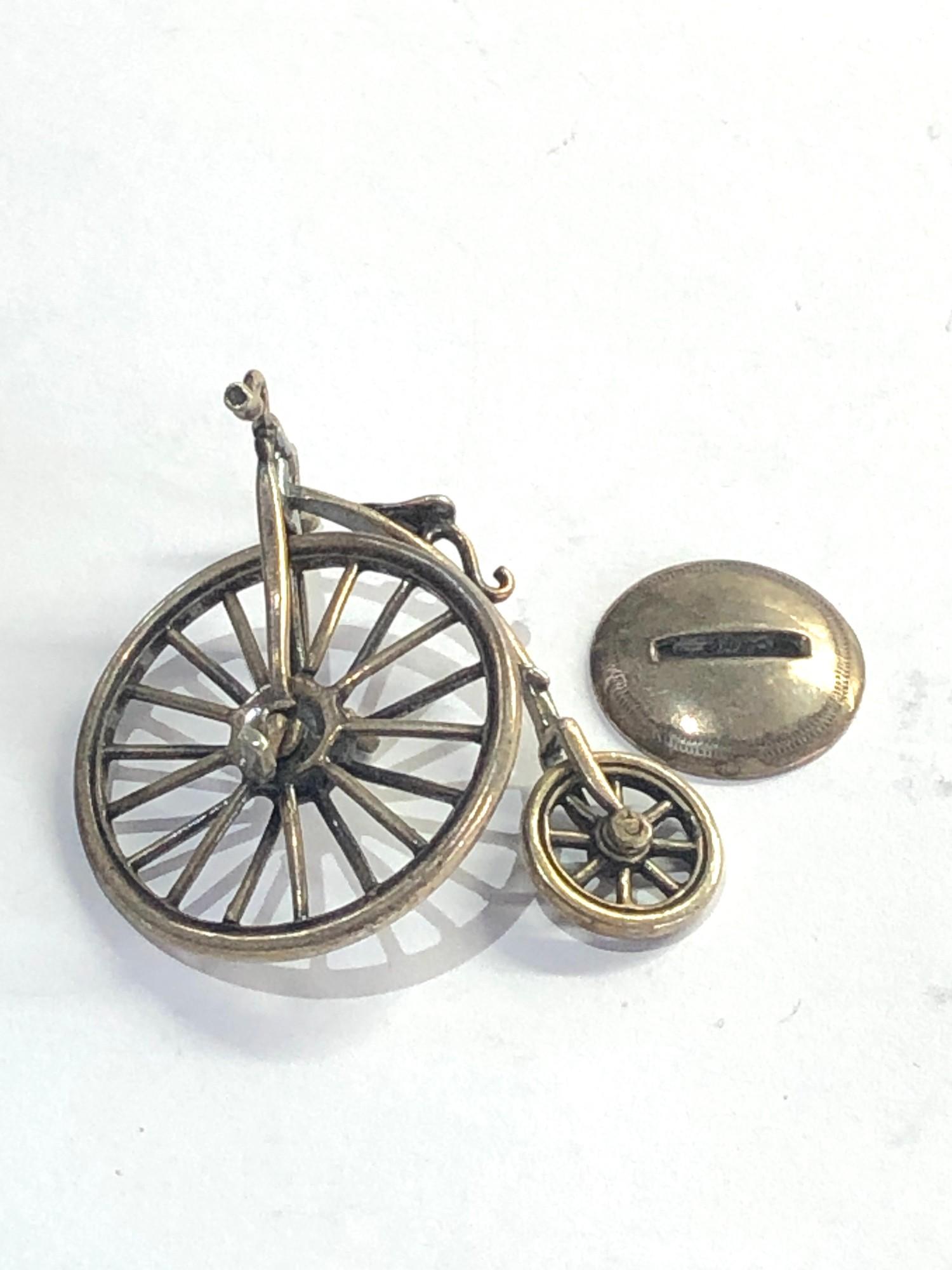 Vintage Dutch silver miniature penny farthing bike dutch silver hallmarks please see images for - Image 2 of 3