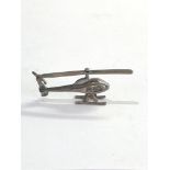 Vintage Dutch silver miniature helicopter dutch silver hallmarks please see images for details