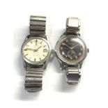 2 Vintage gents wristwatches Edox and Damas non working parts spares or repair