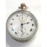 Antique S.Smith & sons London centre second chronograph pocket watch the watch winds and ticks but