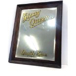 Vintage gypsy queen quality shoe advertising mirror