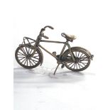 Vintage Dutch silver miniature bike dutch silver hallmarks please see images for details