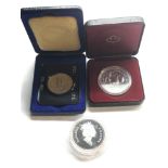 3 Boxed silver coins 1991 canada dollar 1979 canada dollar and 1973 canada dollar