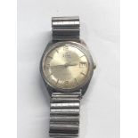 Vintage gents Edox automatic wristwatch the watch is ticking but no warranty given please see images