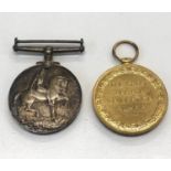 Pair ww1 medals to 1276 a.powell a.b r.nv.r