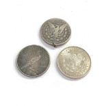 3 usa silver dollars