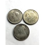 3 silver crowns 1937 ,1935 and 1893