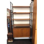 Retro 1960s Teak ladderacks shelf unit