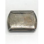 Antique silver purse cigarette case birmingahm silver hallmarks weight 96g