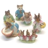 6 Beswick Beatrix potters figures all good condition please see images for details