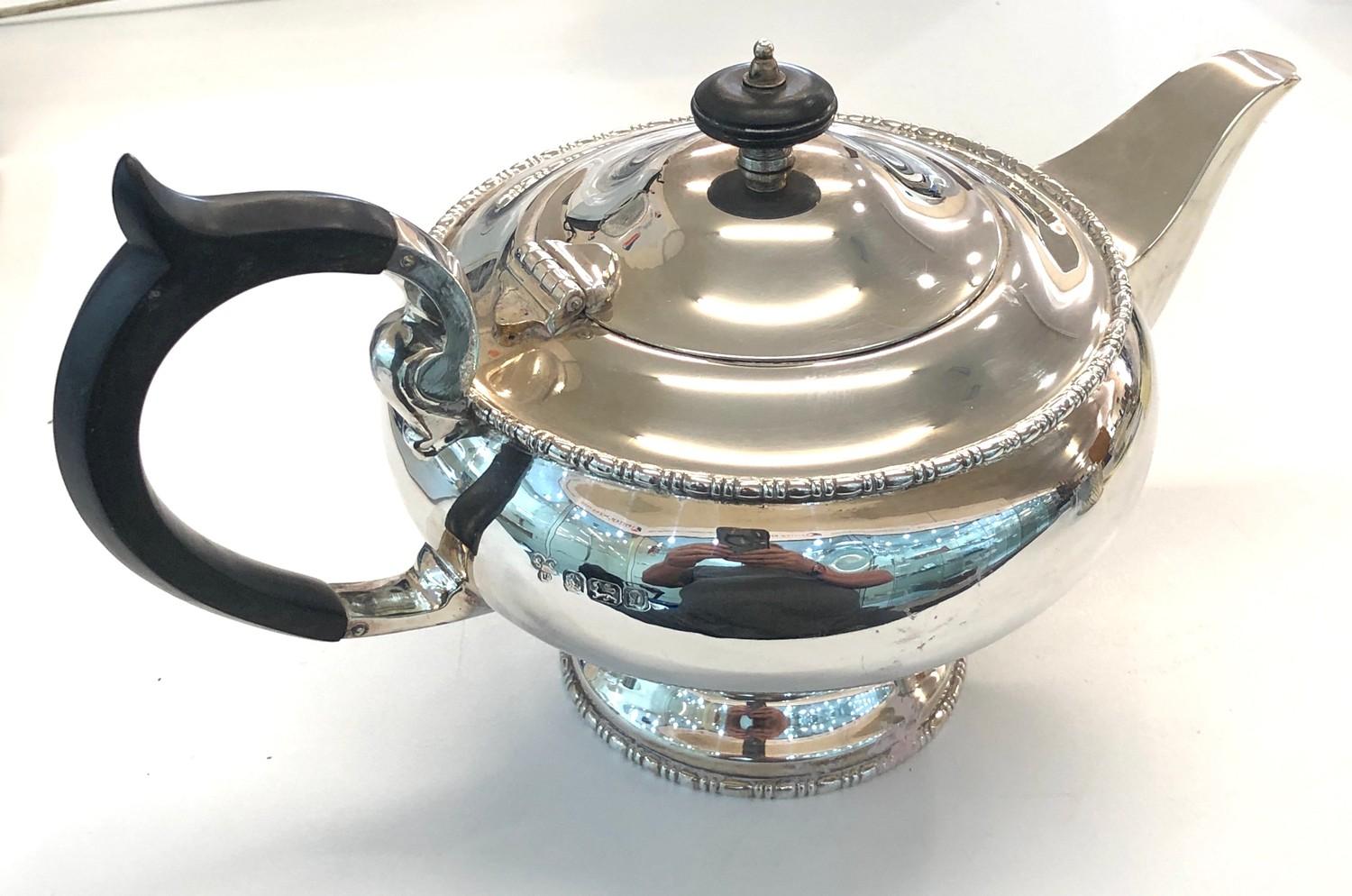 Silver hallmarked teapot weight 610g