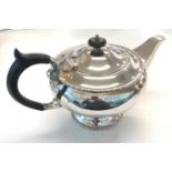 Silver hallmarked teapot weight 610g