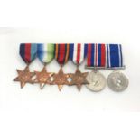 Selection of ww2 medals plus police medal later issued