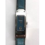 Hermes paris ladies quartz wristwatch original leather Hermes strap working order but no warranty