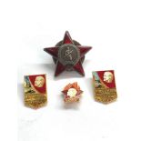 Russian medal and badges