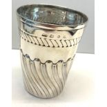 Victorian silver beaker, weight approx 115.6g