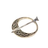 Scottish silver penannular celtic brooch