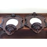 Pair of antique wall mirrors