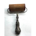 Antique silver handled ink roller