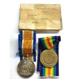 Boxed ww1 pair of medals