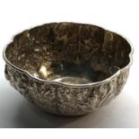 Asian / indian silver bowl measures approx 13cm dia height 5.5cm not hallmarked but tested as silver