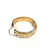 Vintage 9ct metal core bangle