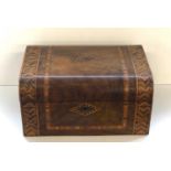 Antique inlaid writing box for restoration