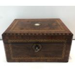 Antique inlaid writing box