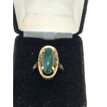 Antique chinese 14ct gold and jade ring 4.9g size uk Q