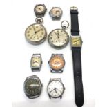 Assorted vintage mechanical wriatwatches and pocket watches
