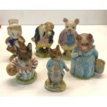 6 Beswick Beatrix potters figures all good condition please see images for details